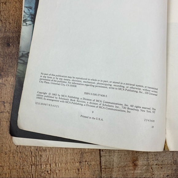 ET Extra Terrestrial Storybook 1982 Vintage Movie Photos Collectible - Picture 6 of 7